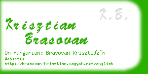 krisztian brasovan business card